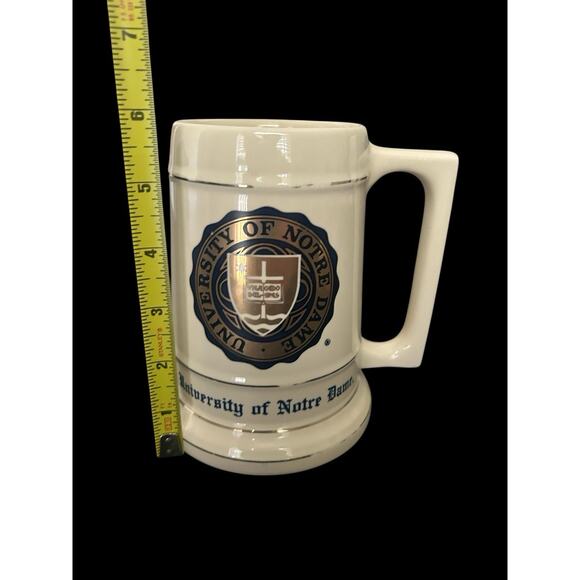 Vtg University‎ of Notre Dame College Mug Beer Stein Official Seal 6 1/8", 20 Oz - Picture 5 of 5